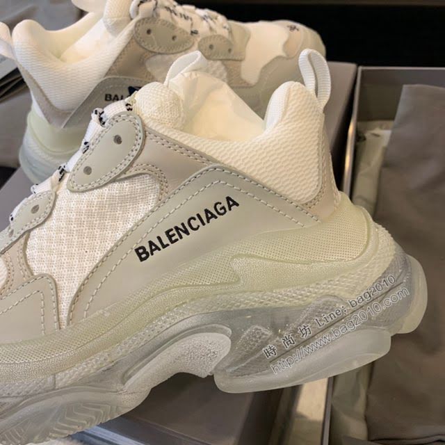 Balenciaga經典款男女鞋 巴黎世家頂級版本Triples氣墊水晶老爹鞋 Balenciaga情侶款老爹鞋  hdbl1159